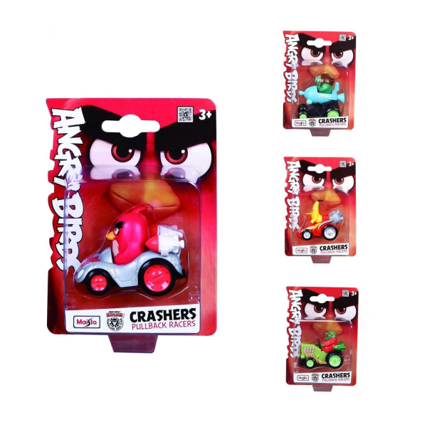 Angry Birds 2-pack Crashers Pull-back Racers Multicolor