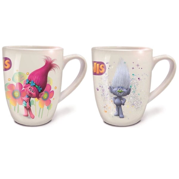 Transformers 2-pack Trolls Poppy & Guy Diamond Mug 250ml Cup Keramik Multicolor