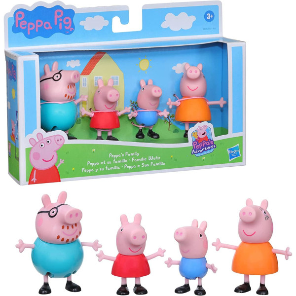 Peppa Pig Peppa´s Family Figure Set 4-pack Multicolor One Size