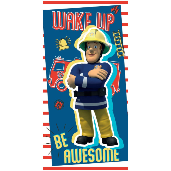 Fireman Sam Brandman Sam Be Awesome Handduk Badlakan Multifärg