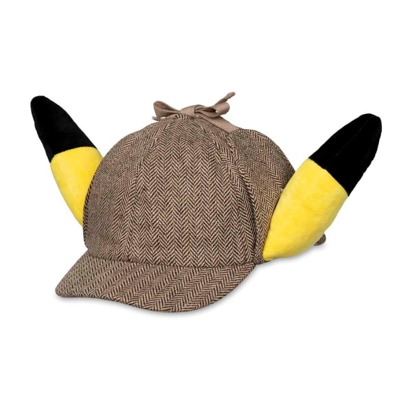 Pokémon Detective Pikachu Plush Ears Hat Cap One Size Adults & T Multicolor