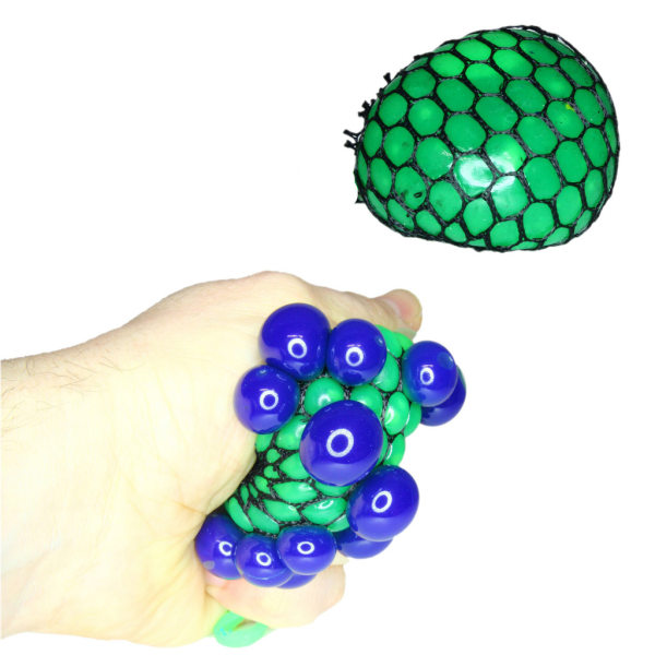 GL Squeeze Brain Ball Olika Färger Stressboll Slime Stress Lek Boll Grön