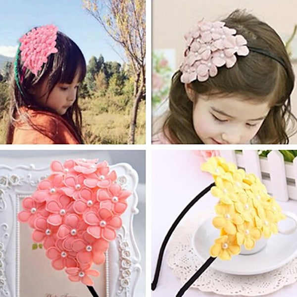 1pc Cute Kids Girls Flower Hairband Headband Hair Hoop Band Acce Green