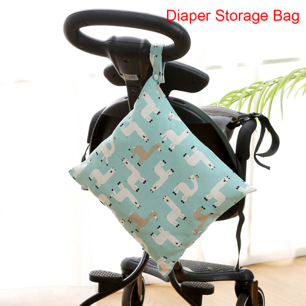 Cartoon Diaper Storage Bag Newborn Infant Baby Cart Hang C