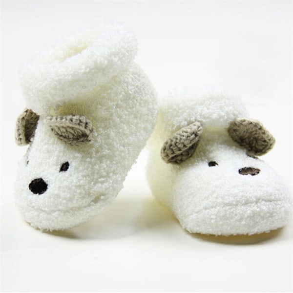 Cute Newborn Baby Boy Girls Socks Unisex Infant Bear Crib W White