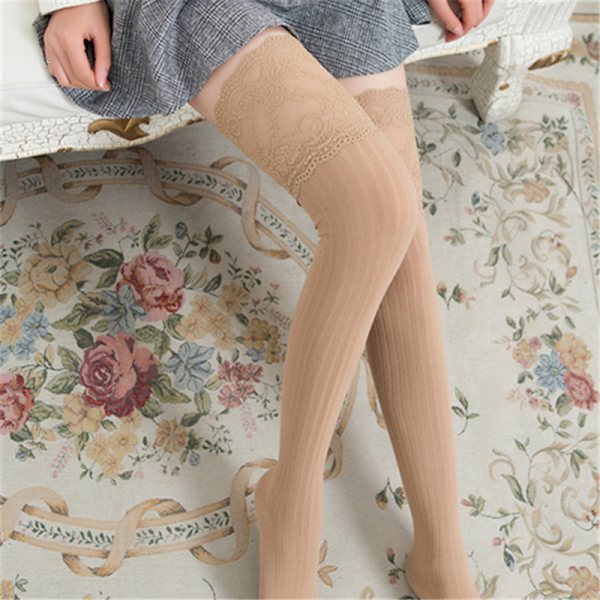 over the knee lace stockings