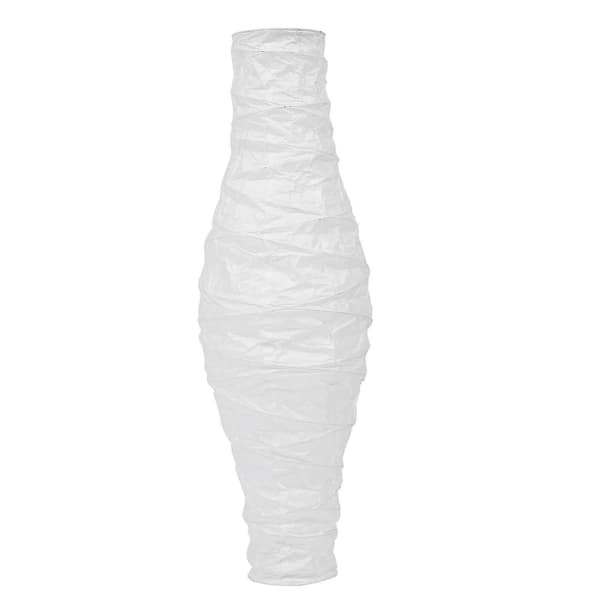 Japansk Indretning Stående Lampe Cover Udskiftning Papir Gulvlampe Cover Stue Lampeskærm Hvid Papir Lampeskærm (FMY)
