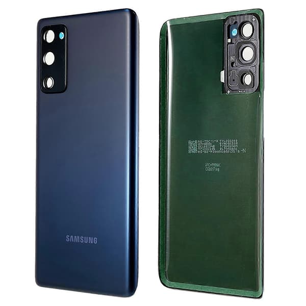 Til Samsung Galaxy S20 FE 4G G780 S20 FE 5G G781 Batterihus med klæbestrimmel + kameralinse (FMY)