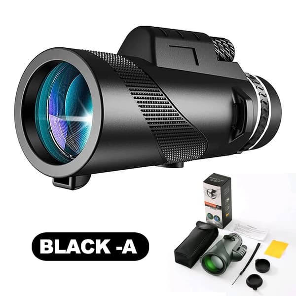 80x100 Bærbar Zoom HD 5000M Teleskop Foldbar Langdistance Mini Kraftfuld Teleskop til Jagt Sport Udendørs Camping Rejser(FMY)