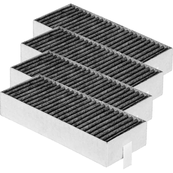 2024 4 stk aktivkullfilter Kompatibel med kjøkkenvifte Siemens Hz9vrcr0 17004796 / Bosch Hez9vrcr0 17004805 / Neff Z821vr0 17004806 / Gaggenau Ca28211