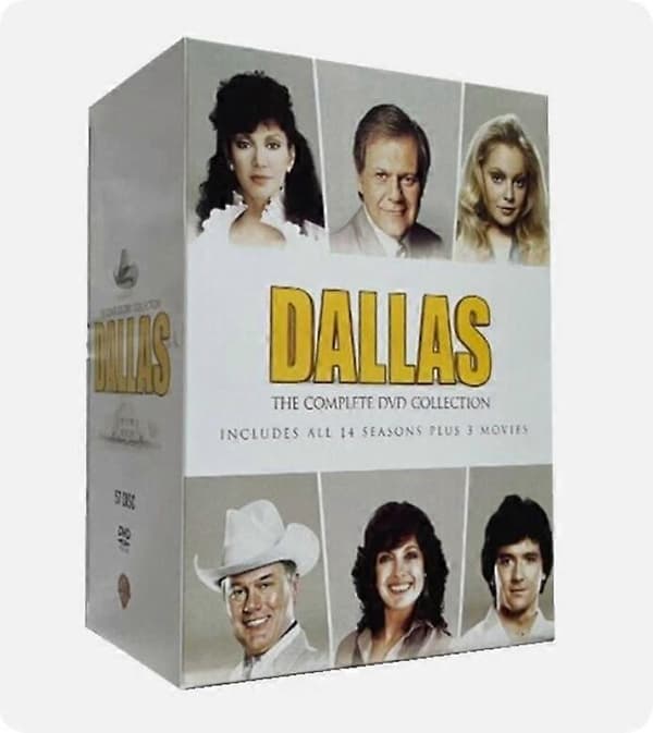 Dallas: Hele TV-serien sesong 1-14+3 filmer (DVD 57-disc sett) engelsk versjon