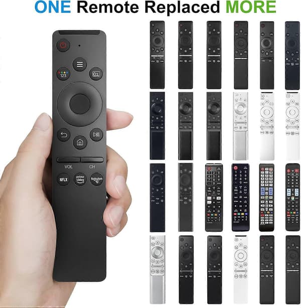 Yleiskäyttöinen Samsung Smart TV -kaukosäädin, kaukosäädin Samsung TV LED -kehykselle kaareva 4K 8K 3D