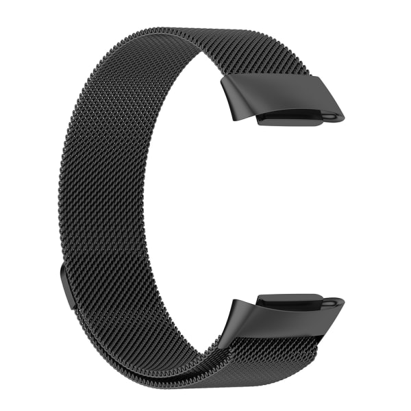 No name Metalrem Milanesisk Loop Til Fitbit Charge 5 - Sort