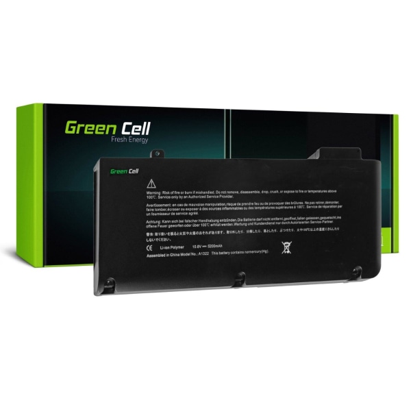 Greencell Laptopbatteri Til Apple Macbook Pro 13 A1278 (mid 2009-mid 2012