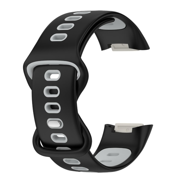 No name Silikonerem Til Fitbit Charge 5 - Sort/grå
