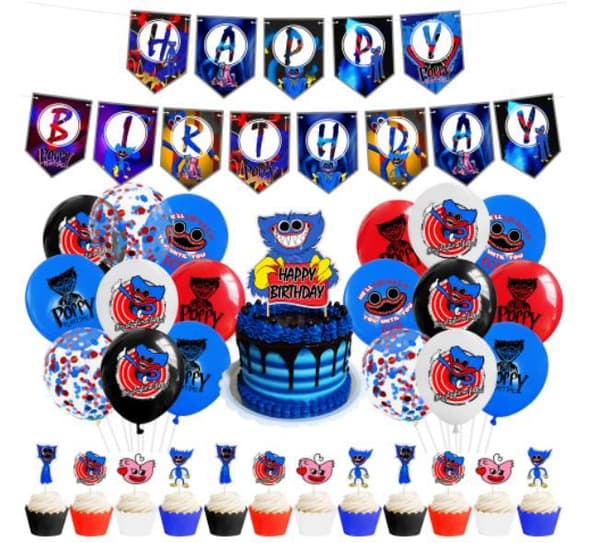 Poppy huggy wuggy barnebursdag ballongbue - Gratulerer med dagen