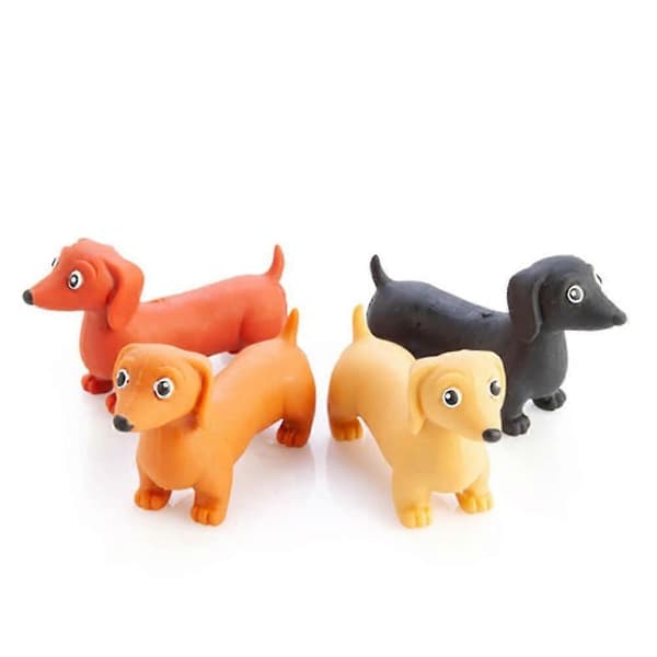 Dachshund Nyhetsgave Stretch Retro Morsom Leketøy Stressavlastning