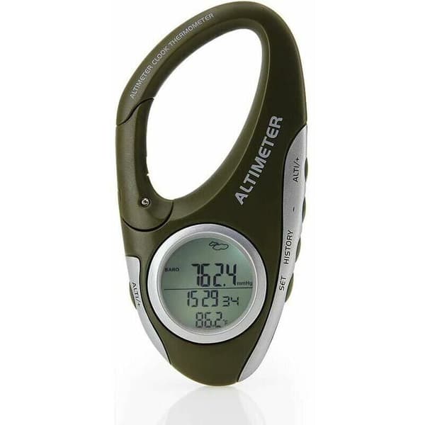 Barometer Høydemåler Termometer Værmelding Monitor for Klatring Camping Utendørssport Multifunksjon med Bakgrunnsbelysning