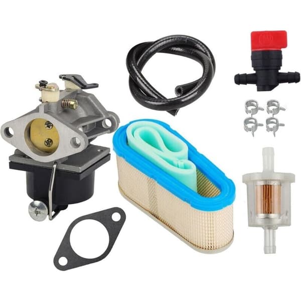 Forgasser, med luftfilter 36356, stoppventil, drivstoffilter, kraftrør, for Tecumseh OHV125, OHV130 og OVH135, erstatningsmodell 640065A