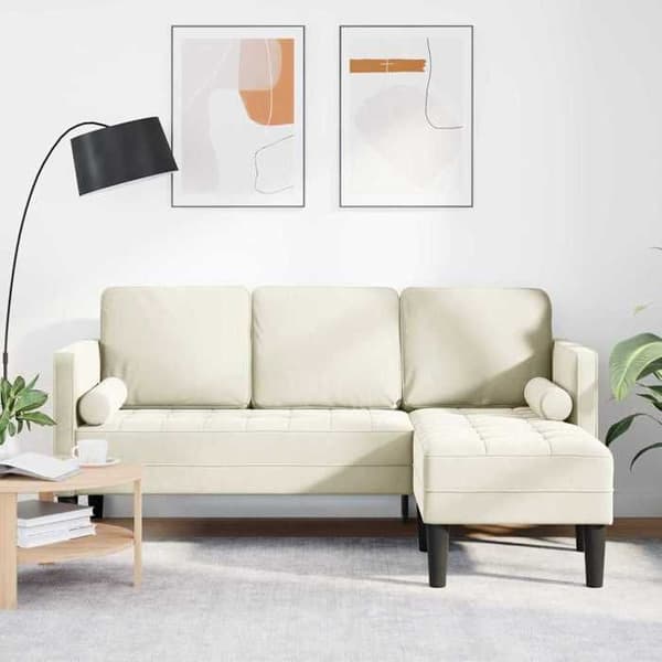 Maison Exclusive - Sofa Sæt med Pude Creme Polyester