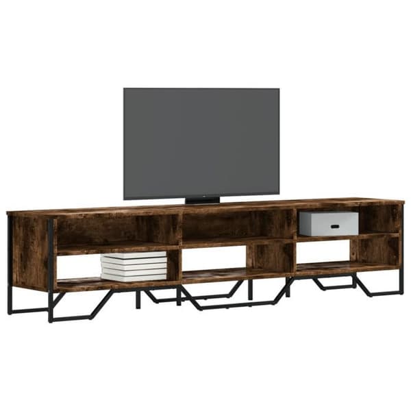 Maison Exclusive - Savustettu tammi TV-hylly 180x34x41 cm insinööripuuta