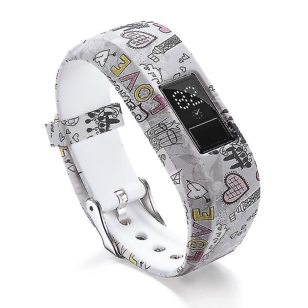 Pehmeä silikoninen ranneke Garmin Vivofit Jr/jr2 Junior Activi -kellolle, musta