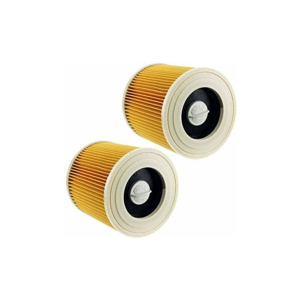 DIQTH Vaskbare filtre for Karcher WD2 WD3 WD3.200 WD3300 støvsugere, Karcher filter A-serien våt- og tørrfilter, 2 par GRYM
