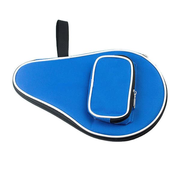 Profesjonelt bordtennisracketfutteral for 1 bordtennisracket og 3 baller, sportsutstyr blå 20cm*30cm