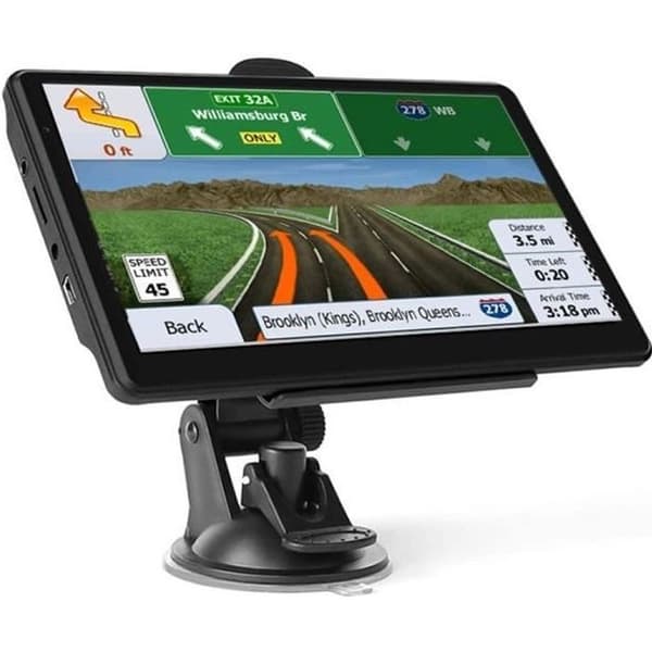 BIQIQI 5 Tommer Bil GPS Navigation med HD Skærm - Europa 47 Kort - Sort