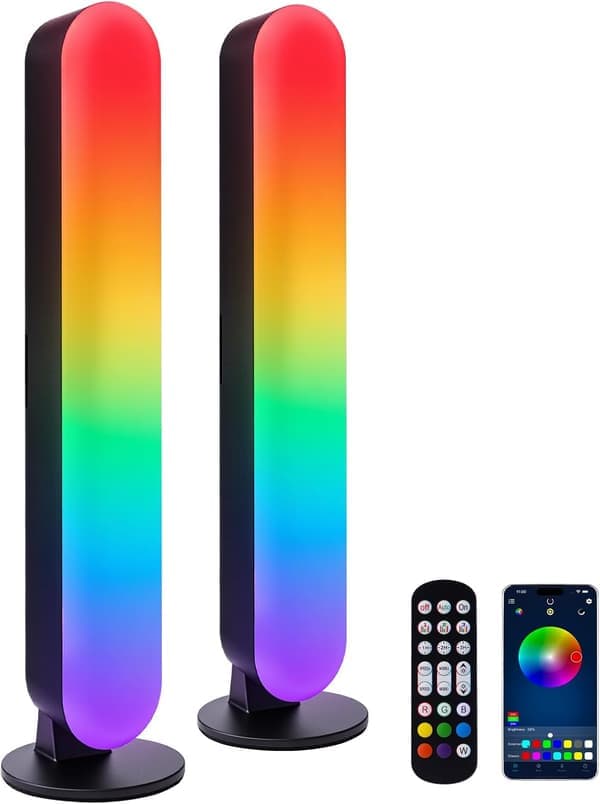 Smarte RGB LED-strips - 16 millioner farver, 213 forudindstillinger med musiksynkronisering, 3 kontroltilstande, USB-drevet til rumudsmykning