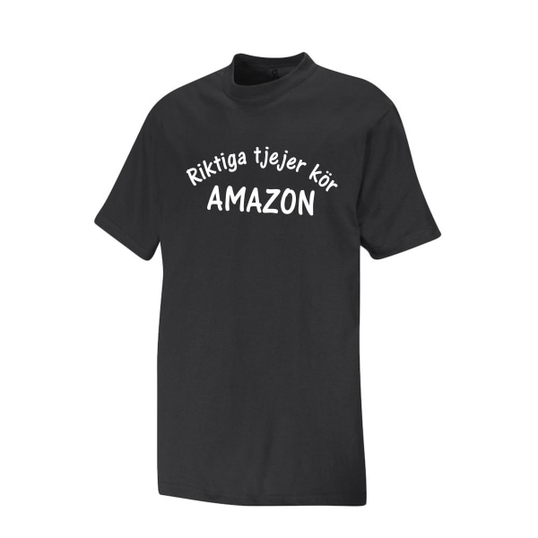 Köp T-shirt Riktiga Tjejer Kör Amazon L | Fyndiq