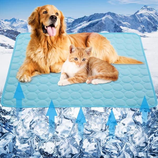 Hundekjølematter (40*50cm) Kjølematte for kjæledyr Selvkjølende teppe Hundekjøleputer for hunder og katter Innendørs og utendørs