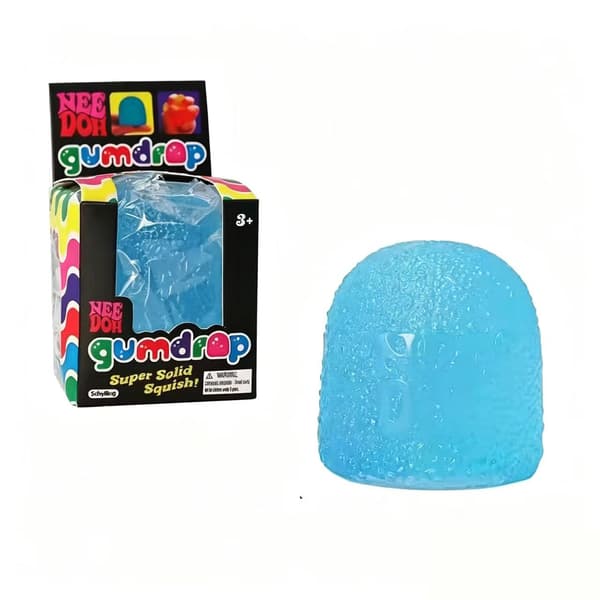 Stressball - Gummiformet, egnet for barn og voksne, klembar, sensorisk stimulering, stresslindring, perfekt bursdagsgave (blå).