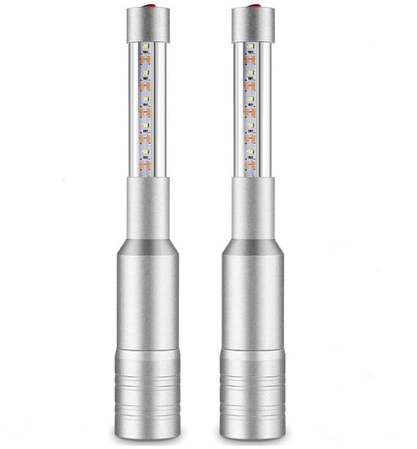 2 stk. flaskepige-lys Strobe Baton Flaskeservice-lys Genopladelig Champagne Topper Håndholdte stjernekastere til Bar Club VIP Natklubber Fest Begivenh