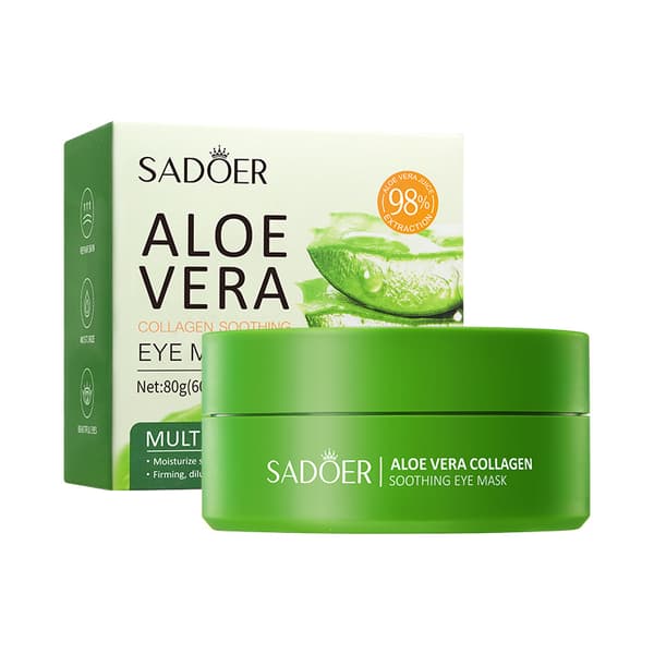 Aloe Vera Kollagen Beroligende Øjenmaske (80g, 60 stk/30 par)