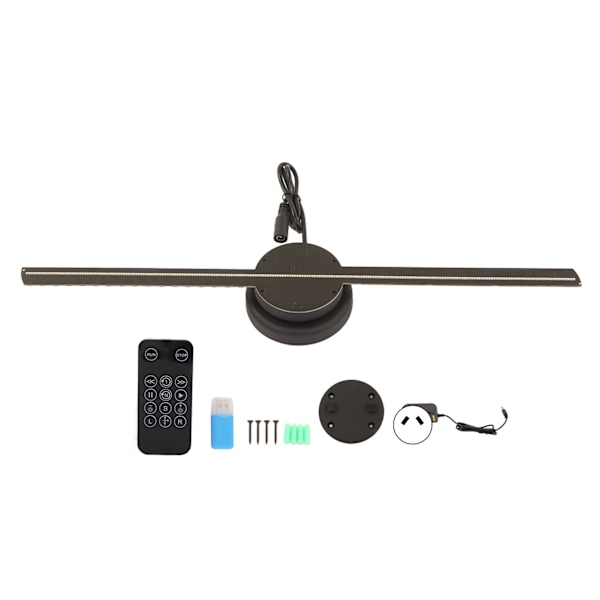 3D Hologram Vifte 224LED 400x400mm WiFi Fjernkontroll 3D Hologram Projektor Reklame Display 100-240V AU Plugg