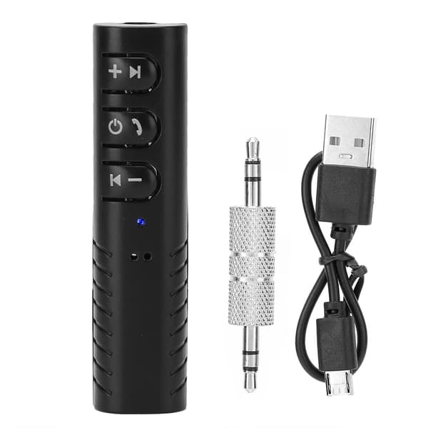 Lavalier Bluetooth 4.1 Audio Receiver 3.5MM AUX Stereo Musik Håndfri Biladapter
