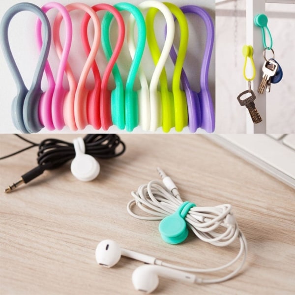 3pcs Multifunction Magnetic Earphone Cord Winder Cable Holde