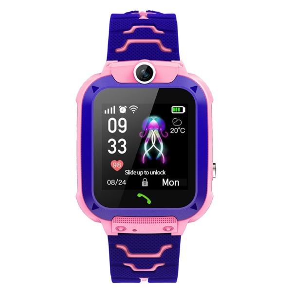 Q12 Children Intelligent Positioning Watch Waterproof 1.4inc Pink