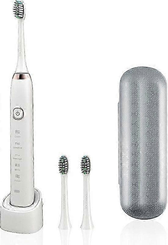 Sarmocare S100 Sonic Elektrisk Tannbørste USB Oppladbar Vanntett med 8 Børstehoder Tannpleie Rengjøringsk-FY-