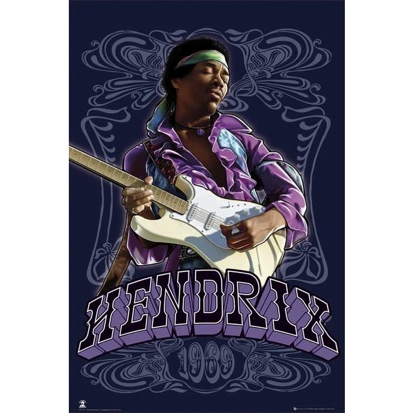 Jimi Hendrix - 1969 Multicolor