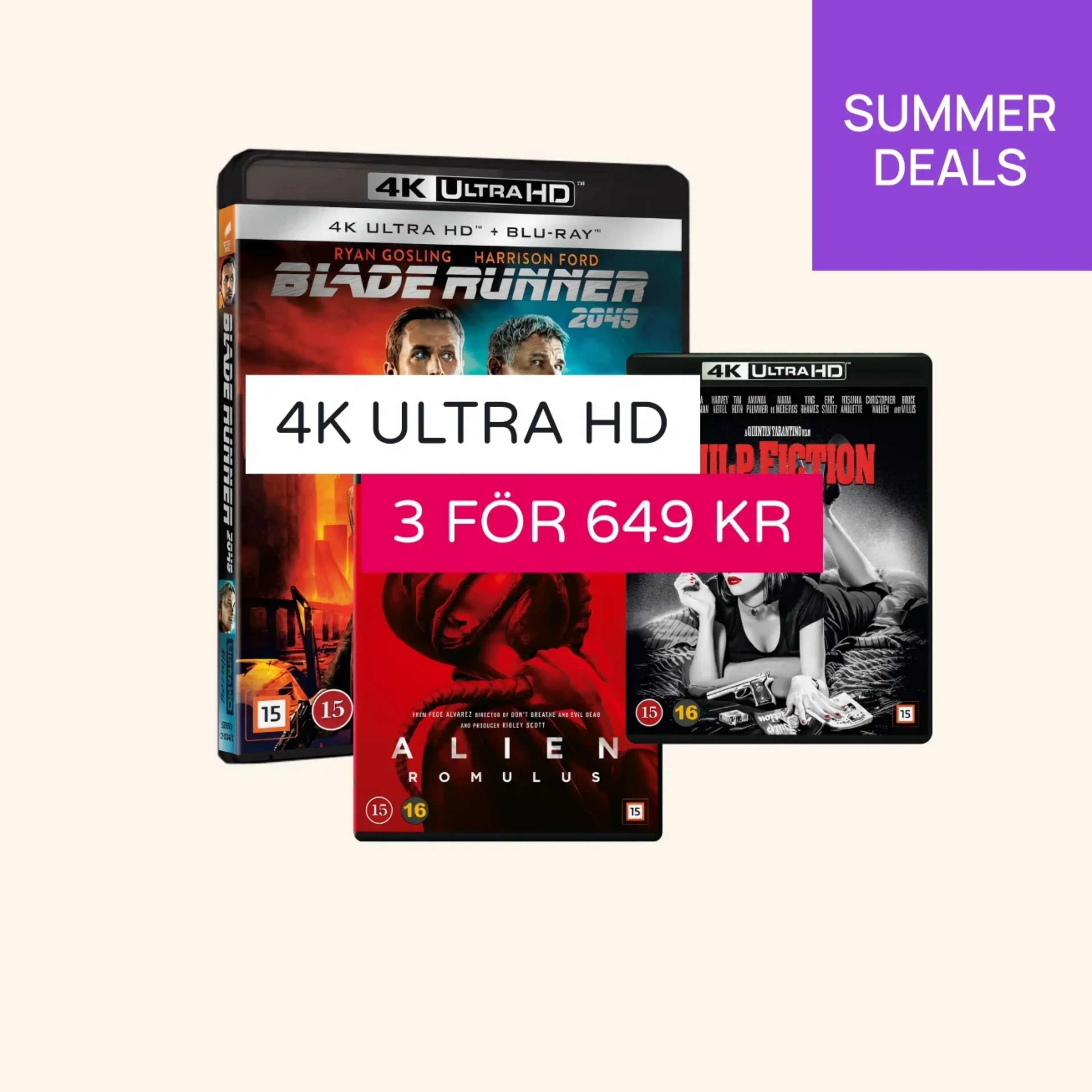 4k UHD: 3 för 649 kr  image