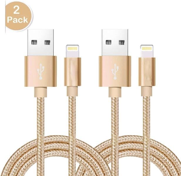 2-pack iPhone Laddkabel (1 m) – Guld