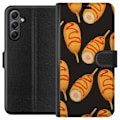 Miniatyrbillede 2 af 4: Tegnebogsetui til Samsung Galaxy S23 FE med Kyllingedrumstick motiv