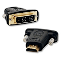 Miniatyrbilde 2 av 4: I/O ADAPTER HDMI TO DVI/BULK A-HDMI-DVI-1 GEMBIRD