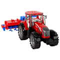 Miniatyrbillede 7 af 8: Red Tractor with Plough Friction Drive