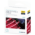 Pikkukuva 3 / 3: Platinet cable USB - USB-C LED 2A 1m, red (45741)