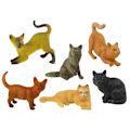 Pikkukuva 2 / 3: Set of 6 Figures  Domestic cats of various breeds