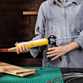 Miniatyrbillede 2 af 5: Caulking Gun 230mm Deli Tools EDL2370 (yellow)