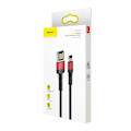 Miniatyrbild 5 av 5: Baseus Cafule Double-sided USB Lightning Cable 2,4A 1m (Black+Red)